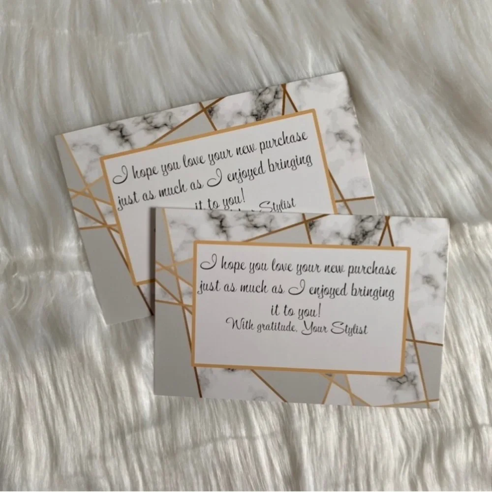 10 10x13 Marble Poly Mailers plus 10 4x6 Marble Thank You Cards